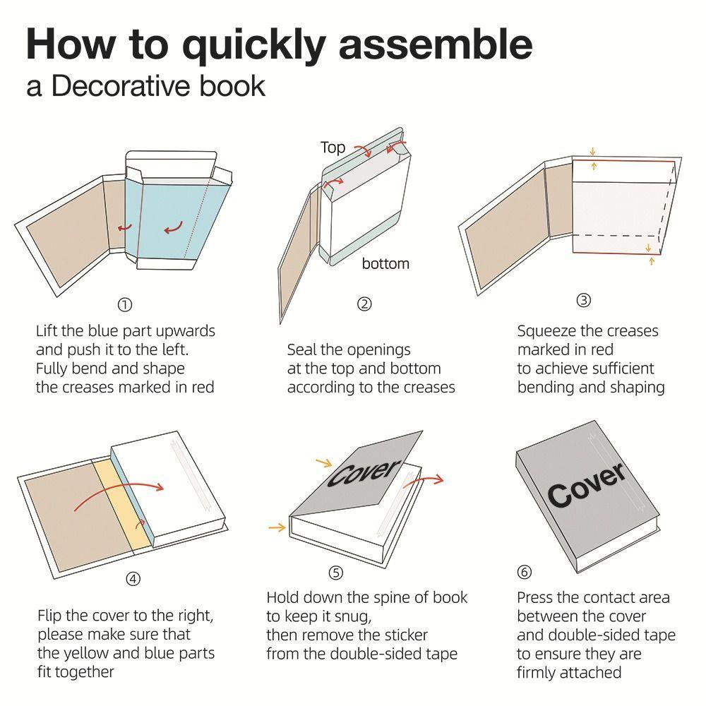 Book Shelf Display Fake Books Ornament Photography Prop Simulation Book Home Decoration