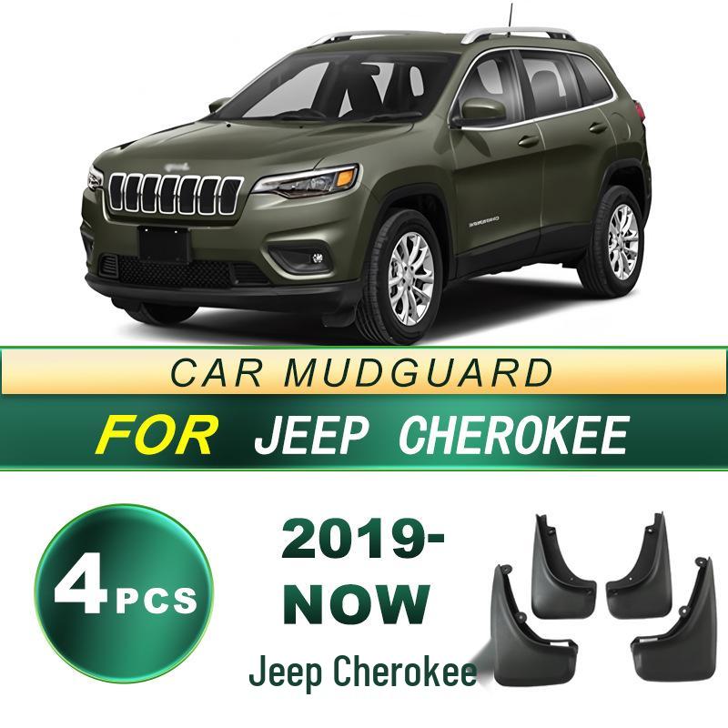Jeep Cherokee Tire Mudguards (2019-Present) - No-Drill Soft Rubber Flaps