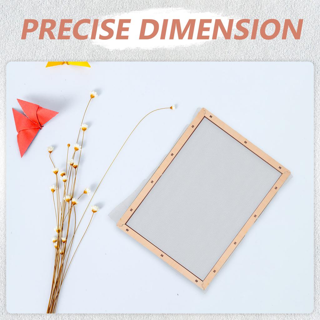Деревянная рамка с краями (Deckle Screen) 30x40 см Точная форма-рамка для изготовления бумаги DIY Сетка для проектов с бумагой из сушеных цветов