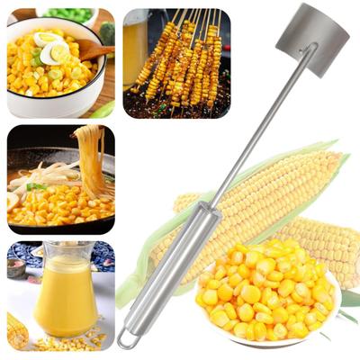 1/2 шт., кукурузоочиститель, нержавеющая сталь, инструмент для очистки кукурузных початков, молотилка для удаления зерен, эргономичная ручка, легко чистить, помощник на кухне