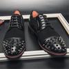 Мужские остроносые черные лоскутные панк-рок туфли с заклепками из лакированной кожи, повседневная обувь, свадебная обувь, обувь для выпускного вечера, zapatos hombre