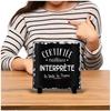 Certified Best Interpreter Frame In All of France Black | Office Idea Gift Work Colleague