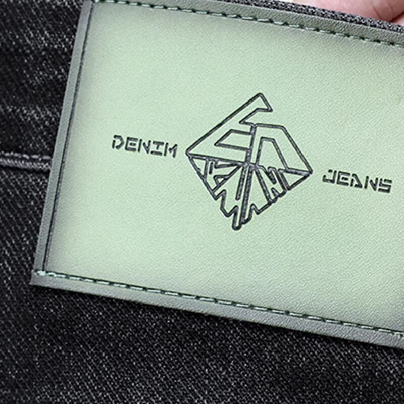 JEEP SPIRIT Men's Summer Slim-Fit Straight Stretch Jeans