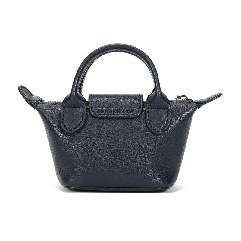 Longchamp Сумка через плечо Le Pliage Cuir с клапаном, мини, женская, темно-синяя 10099757556