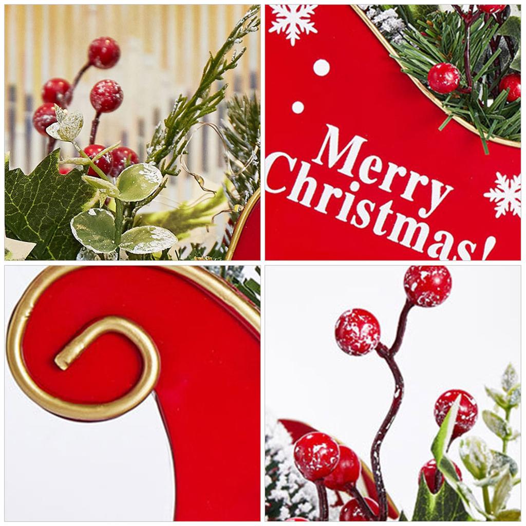 Christmas Table Decorations Christmas Sleigh Table Decor Christmas Table Decorations Small Santa Sleigh With Twigs & Red Berries