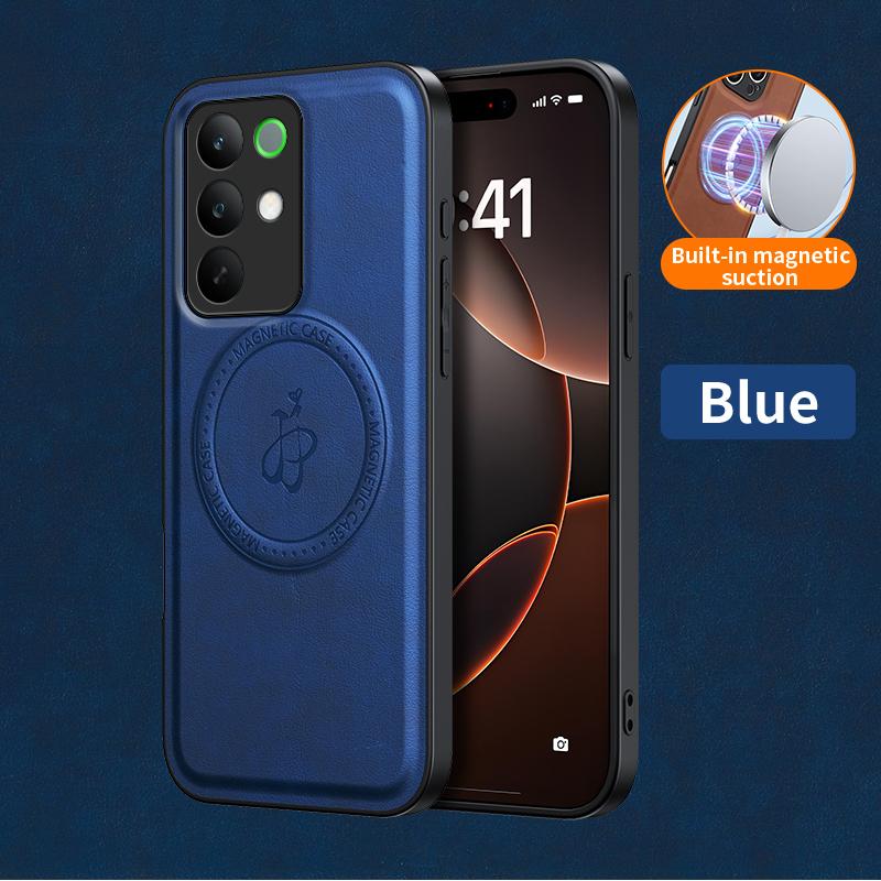 Магнитный чехол с беспроводной зарядкой для Realme C85 Pro C85 5G Защитная крышка из ПУ кожи Жесткая задняя панель Coque