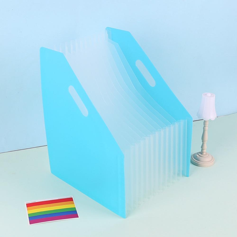 Папка-регистратор с 13 карманами, держатель для документов радужного цвета, тестовая бумага