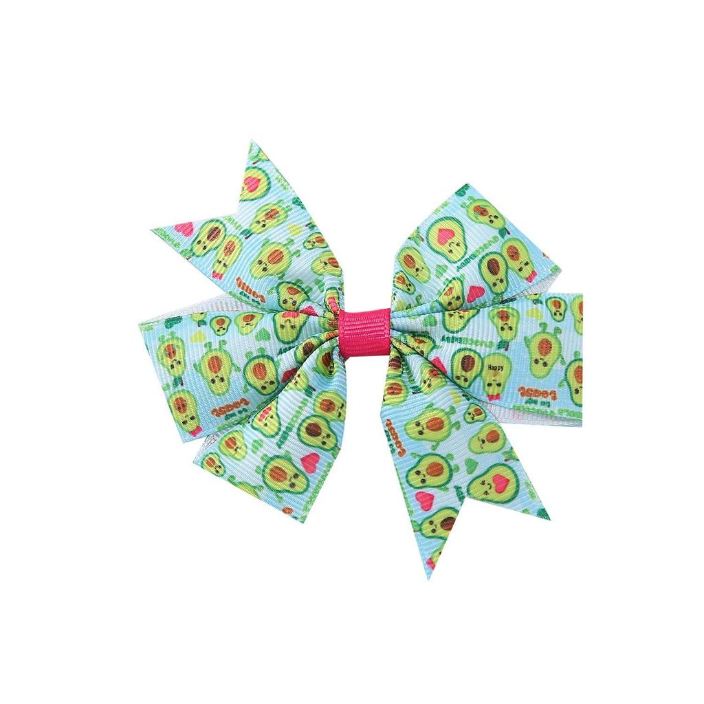 A313 Лента гросгрейн «Единорог» Заколка для волос с бантом «шесть ушей» для детей – Рождественская коллекция