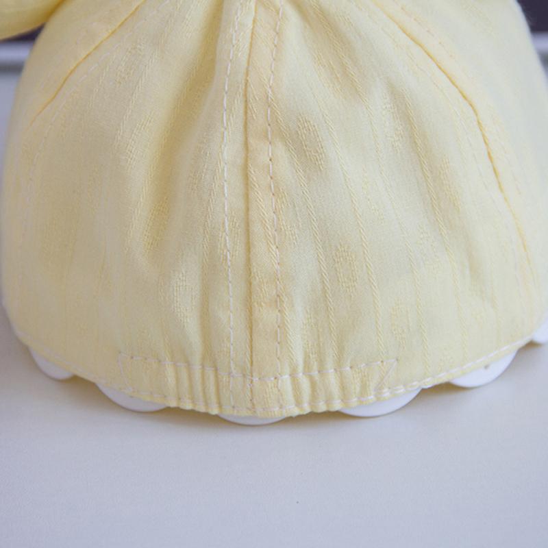 Детская бейсболка для новорожденных от 0 до 6 месяцев, милый солнцезащитный козырек с рисунком, дышащая шляпа с защитой от солнца