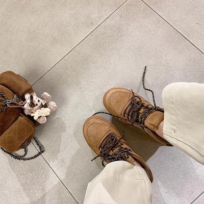 Ретро классические маленькие белые туфли на шнуровке, женские, весенние, новые, с круглым носком, на платформе, универсальные, повседневные спортивные туфли