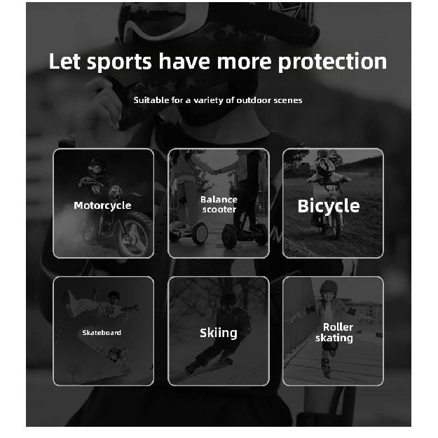 WOSAWE Kids Motorcycle Children Armor Vest Back Protection Motorbike Chest Back Protector Motocross Racing Vest Protective Gear