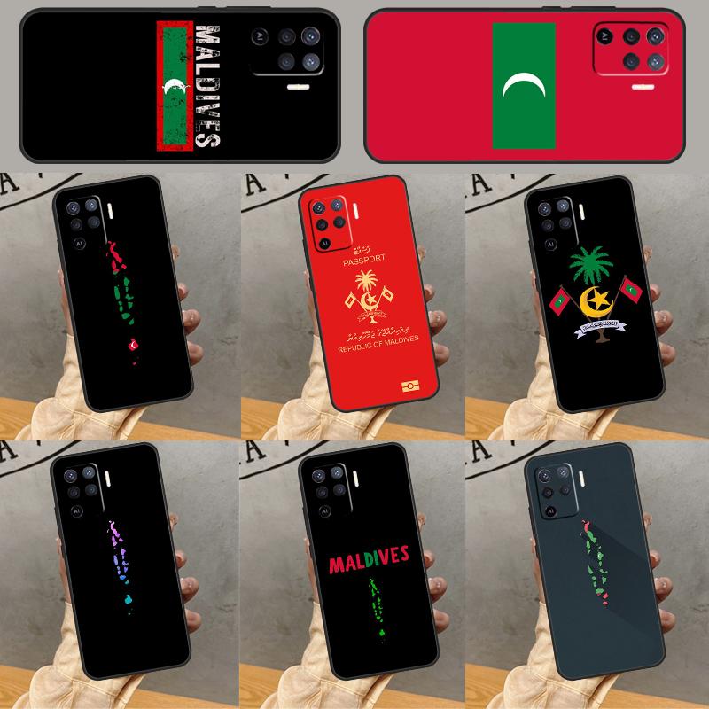 Карта Мальдив Чехол для телефона для Oppo A96 A16 A76 A78 A58 A18 A38 A98 A17 A77 A80 A40 A60 A74 A94 A54 A15 A57S