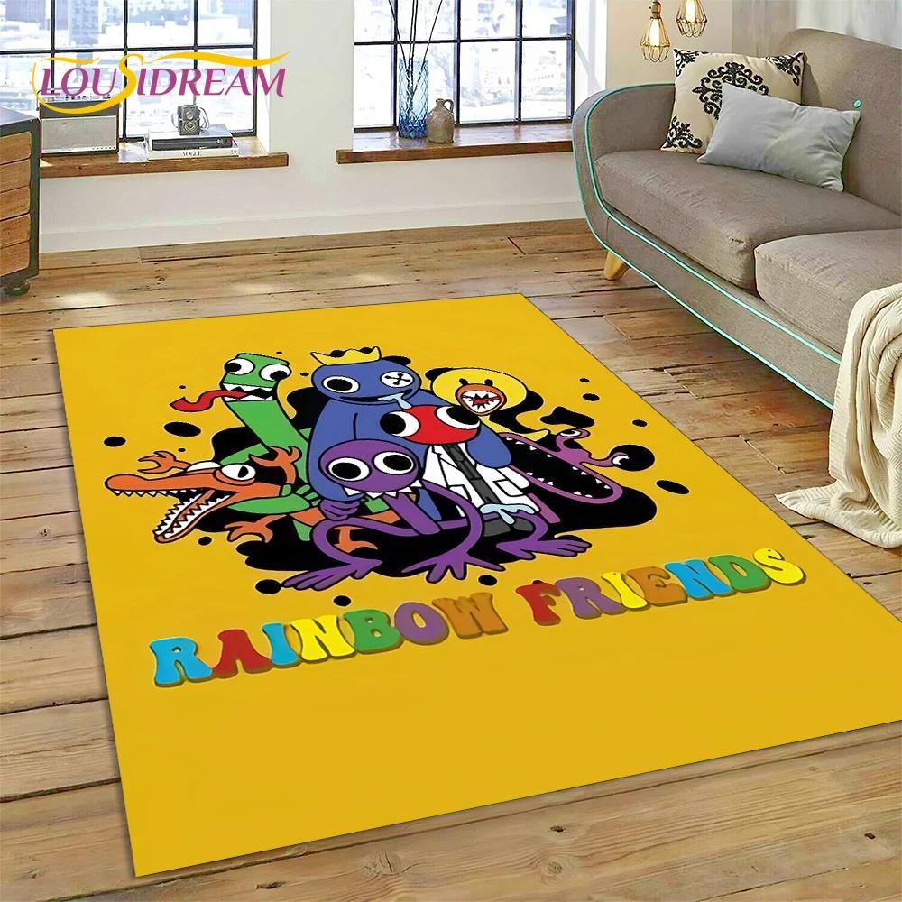 27 Style 3D R-Rainbows Friends Cartoon Carpet Rug for Home Living Room Bedroom Sofa Doormat Decor,kids play Non-slip Floor Mat