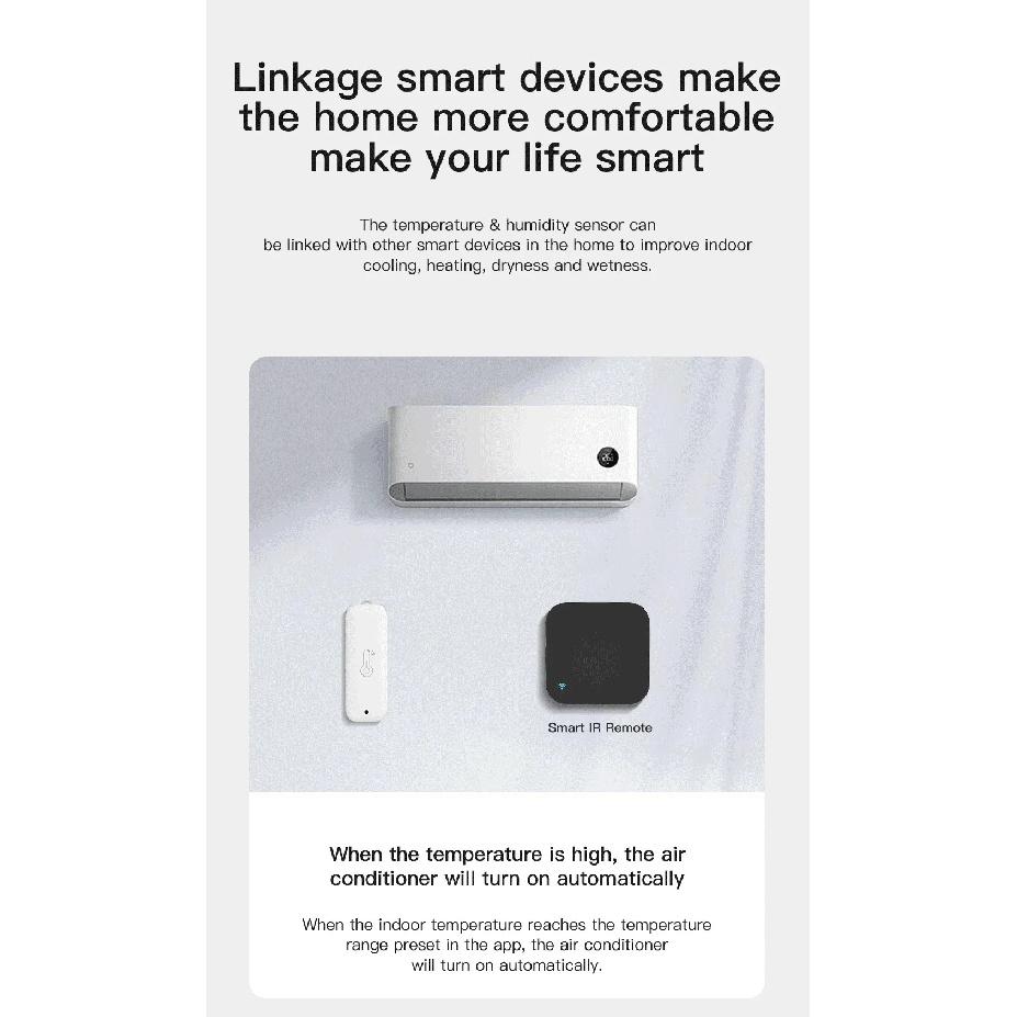 Tuya WiFi Датчик температуры и влажности IP65 Водонепроницаемый Термометр Smart Life Приложение Удаленное управление Работает с Google Assistant Alexa