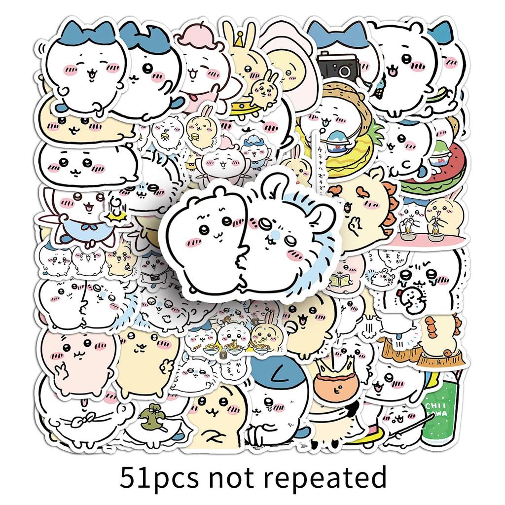 51 Cartoon Stickers Cute Emoticon Packs Ji Kawa Decorative Mobile Phone Case Water Cup Guka Stickers