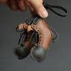 Original Design Retro Leather Boots Genuine Leather Handmade Bag Car Key Pendant Camping Trendy Key Chain