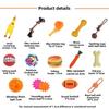 Cartoon Dog Bite-Resistant Chew Toy for Puppy Teething & Boredom Relief for Bichon Corgi & Small/Large Dogs