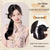 Парик с косой в китайском стиле и боковой пучкой - Вдохновлен Hanfu и Qipao