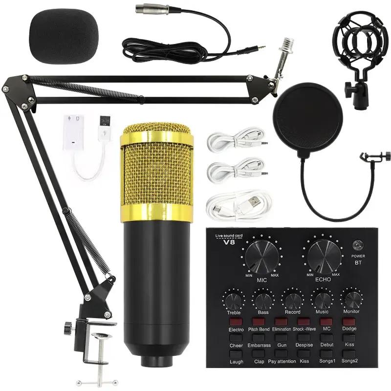 Professional BM-800 Condenser Microphone Live Karaoke Song Game Recording Microphone Mobile Phone Computer General Equipment