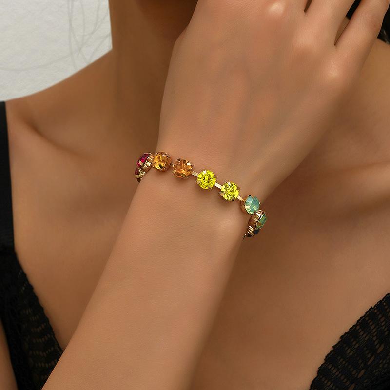 Модный геометрический цветной браслет для женщин