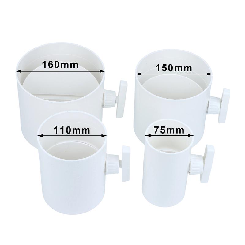 Portable PVC Air Valve Anti-Corrosion Round Pipe Air Volume Regulator 75-200mm for Livestock Farm Ventilation Use