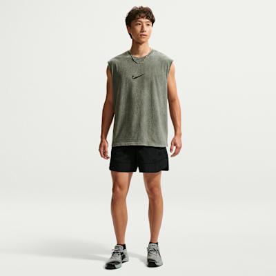 Men's Pants Nike Dri-Fit Casual Shorts Men's Black/Black Moderate Straight Fit Pants