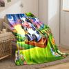 Cute Cartoon Cow on Swing print blanket soft and cozy perfect for the living room bed sofa or a nap,gift