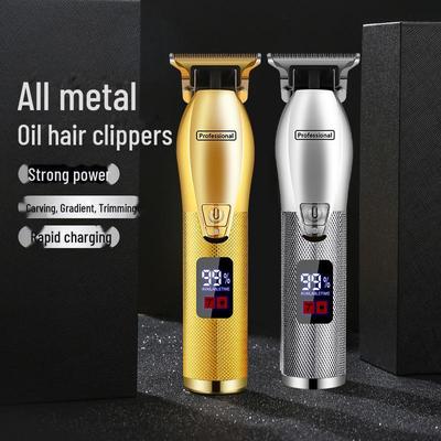 Мощная аккумуляторная машинка для стрижки волос с ЖК-дисплеем для салонного качества стрижки