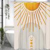 Занавеска для душа Sun Arch Moon Phase, Декоративная занавеска для душа для ванной комнаты, Водонепроницаемая занавеска для душа с крючками