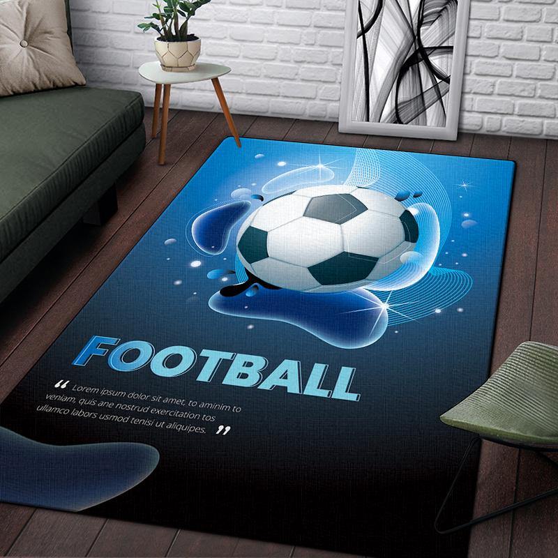 3d футбольный спортивный силуэтный ковер с узором для гостиной, коврики для кемпинга, пикника, противоскользящий коврик, коврик для ползания, подарок для фанатов