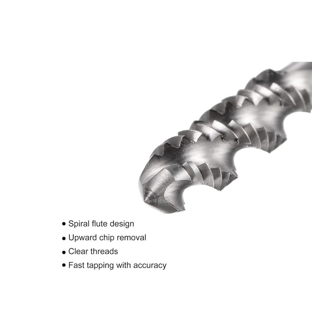 Uncoated Spiral Flute Threading Tap HSS (High Speed Steel)  Wide Application