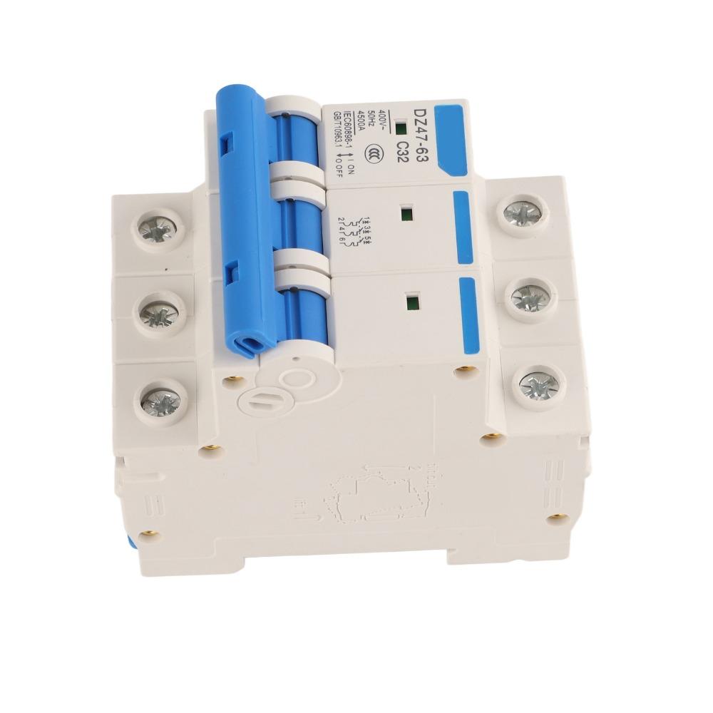 400V DZ47-63 Circuit Breaker Miniature Circuit Breaker  Short Circuit Protection