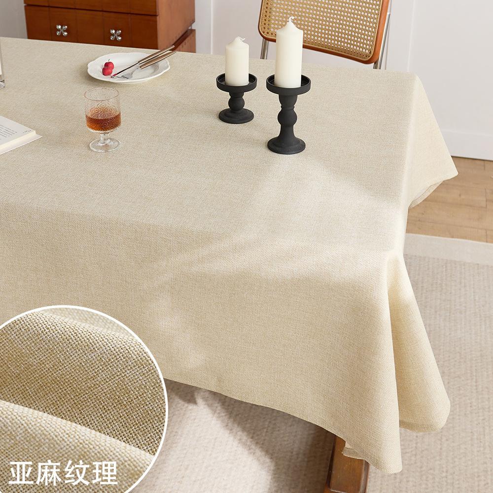 Coarse Linen Tablecloth Premium Desk Table Cloth Retro Old Coarse Cloth Tea Table Zen Rectangle