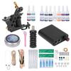 Complete Tattoo Beginner Kit Tattoo Power Supply Needle Clip Cord Grommet Tattoo Supply for