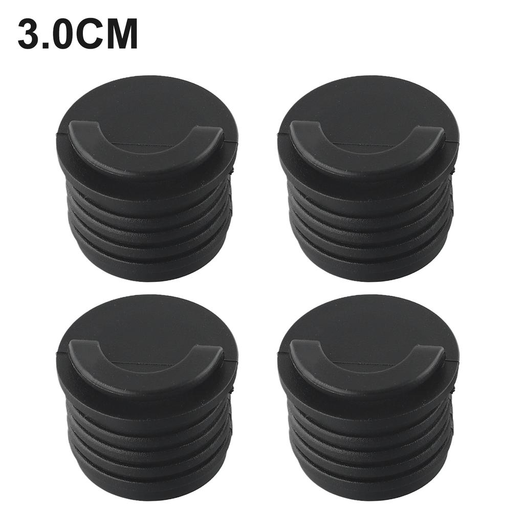 4* Kayak Drain Plugs 4x Kayak Canoe Practical 3.5 Cm / 1.20 Inches Boat Parts Bung Drain Holes Plugs 3 Cm / 1.10 Inches 3