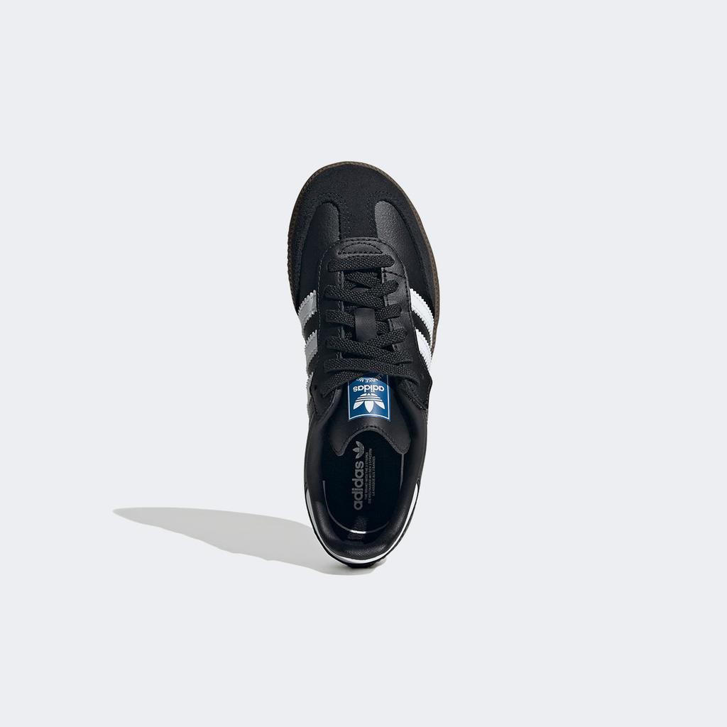 adidas Samba Original Комфортная застежка Детская [JQ6390-CBLACK/FTWWHT/GUM5]