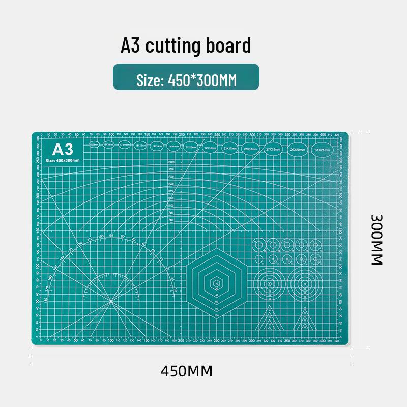 Двусторонний гравировальный блок для резки A3/A4 ручной работы – настольная доска с защитой от порезов для студентов и художественных моделей с масштабной версией