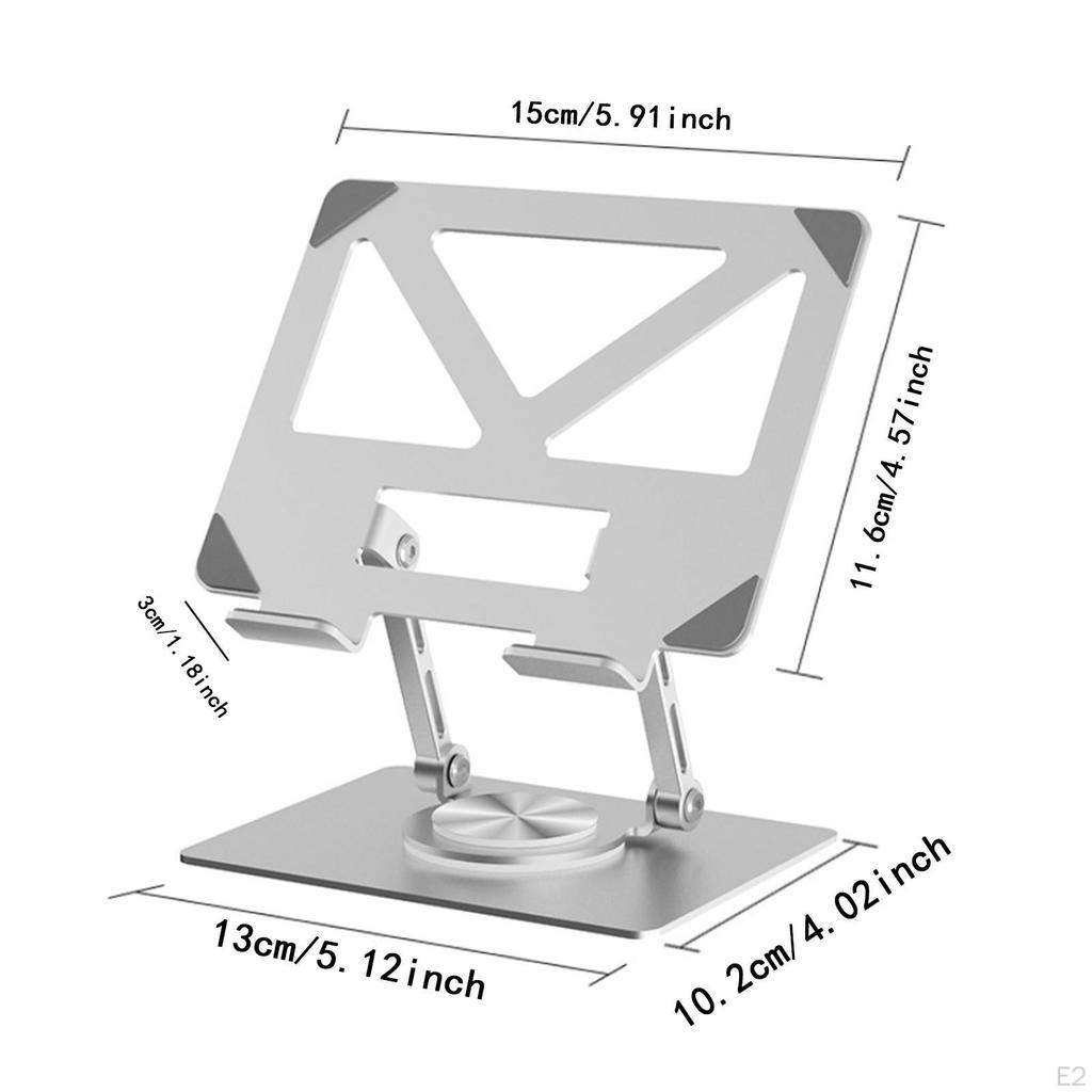 Регулируемая подставка для планшета для стола, многоугольная, подходит для 4-12,9", стабильная, практичная, держатель для дома и офиса