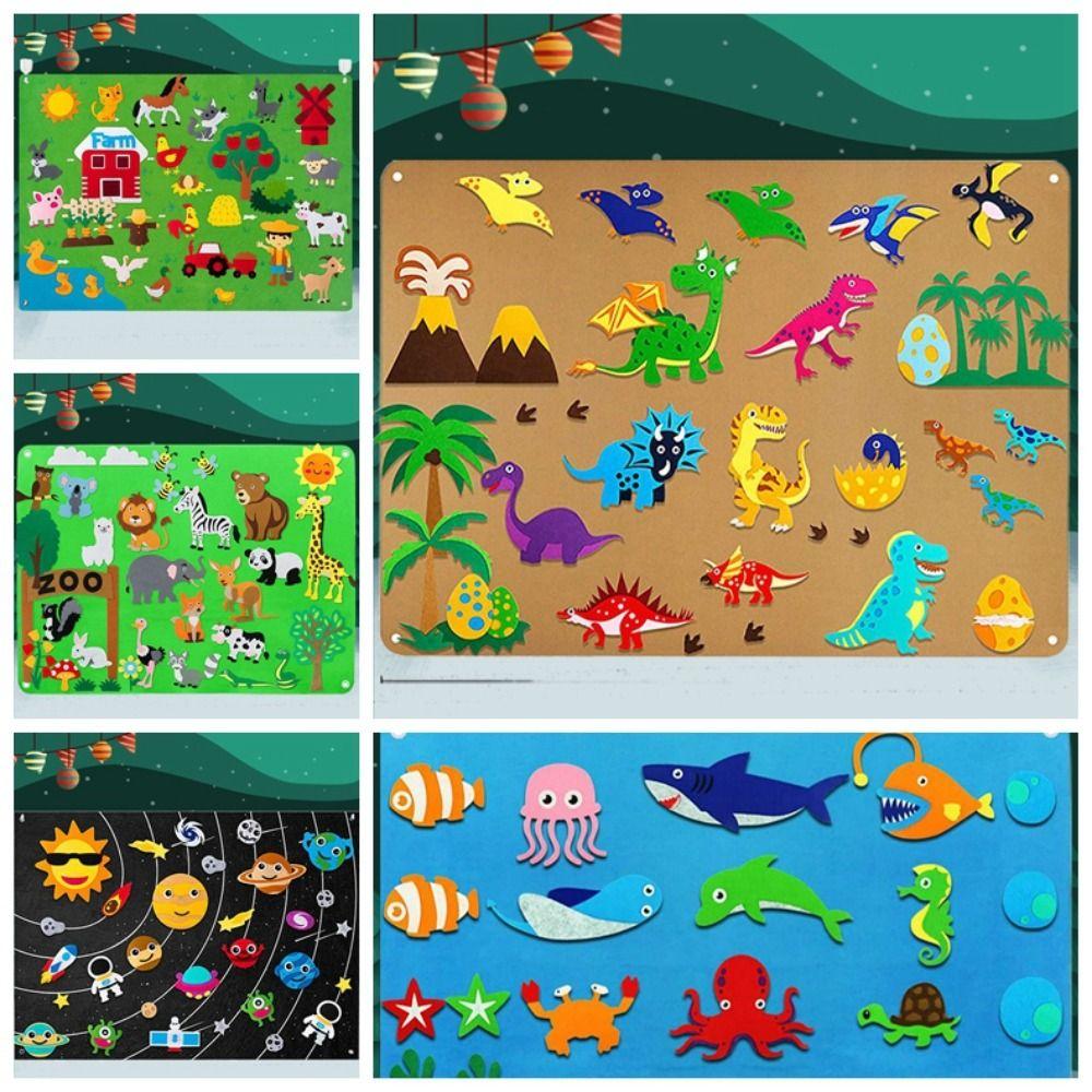 Starry Sky Payment Felt Board Stories Set Underwater World Montessori Felt Puzzle   Preschool