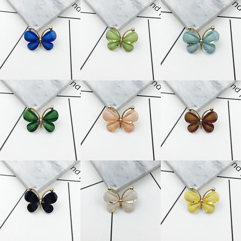 10Pcs/Set Resin Craft Butterfly Flat Bottom Scrapbook Phone Wedding Decor