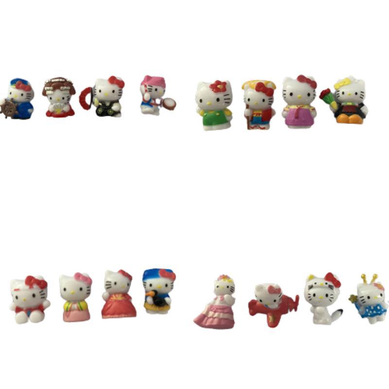 Набор из 16 милых ПВХ фигурок Hello Kitty Мультяшный кот Игрушки Мини-украшения для ландшафта Идеальный подарок для детей