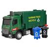 1/32 Pneumatic Control Garbage Truck Car Model Diecasts Metal City Garbage Sorting Sanitation Vehicles Car Model Kids Toys Gifts