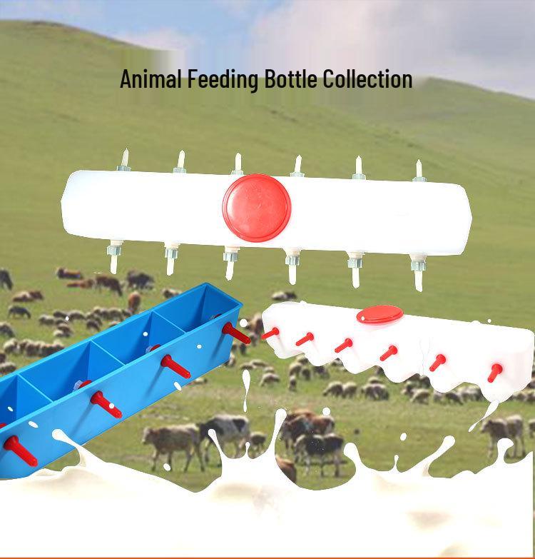 Animal Milk Feeding Bottle for Lambs, Pigs, and Sheep with Feeder Nipple