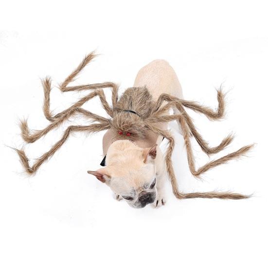 Костюм собаки-паука на Хэллоуин, плюшевая одежда для питомца, регулируемая одежда для косплея кошек на Хэллоуин, дни рождения, вечеринки, повседневная одежда