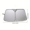 Portable Car Sunshade Upgraded Thick Sunshade Single Piece Car Windshield Sunshade Easy to Install and Foldable StorageWindshield Sunshades 1