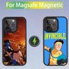 Непобедимый Марк Атом Ева Чехол для телефона для iPhone 16,15,14,13,12,11,Pro,Max,Plus,Mini,SE Магнитная беспроводная зарядка MagSafe