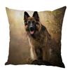 Персиковый кожаный чехол для подушки Подушка с изображением овчарки Домашнее животное Животное Подходит для детской комнаты