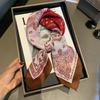 Винтажный узор пейсли в стиле old money квадратный шелковый платок женский весенне-летний шарф для рубашки и костюма модный поясной шарф