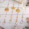 Sun Catcher Clover Ginkgo Leaf Window Hanging Wind Chimes Ornaments Light Catcher Crystal Prism Rainbow Maker Pendants Decor