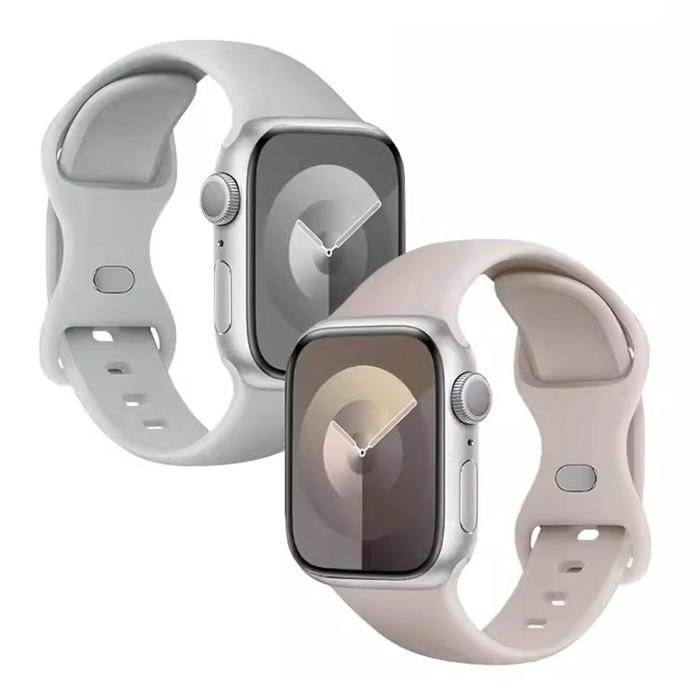 Силиконовый ремешок для Apple Watch Band 45 мм 44 мм 41 мм 40 мм 42 мм 46 мм ultra 49 мм Спортивный браслет correa серия 11 7 8 9 10 4 3 5 6 se